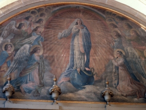 Basílica de Santa María. Pintura mural. Vida de la Virgen