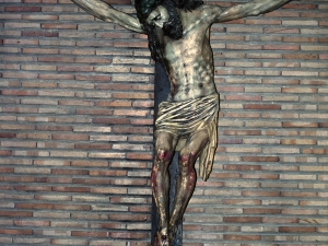 Basílica de Santa María. Escultura. Cristo de paz y paciencia