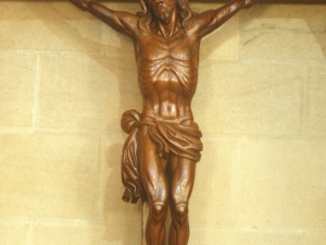 Iglesia parroquial de Nuestra Señora del Carmen de Añorga. Escultura. Cristo Crucificado