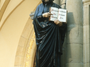 Iglesia parroquial de San Ignacio de Gros. Escultura. San Ignacio de Loyola