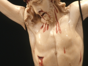 Museo Diocesano de San Sebastián. Escultura. Detalle de Cristo Crucificado