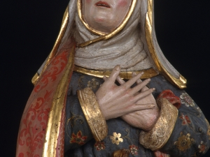 Museo Diocesano de San Sebastián. Escultura. Detalle de Santa Ana