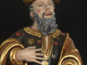 Museo Diocesano de San Sebastián. Escultura. Detalle de San Joaquín