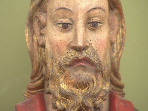 Museo Diocesano de San Sebastián. Escultura. Detalle de Cristo bendiciente