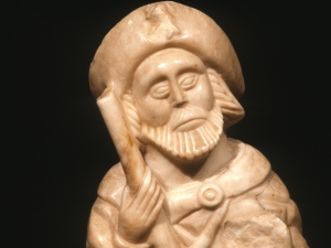 Museo Diocesano de San Sebastián. Escultura. Detalle de Santiago Peregrino