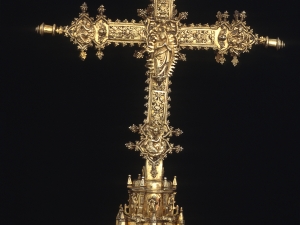 Museo Diocesano de San Sebastián. Detalle de Cruz procesional