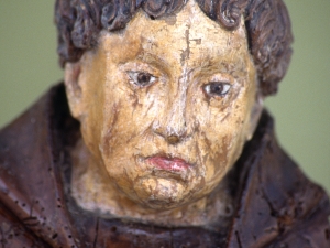 Museo Diocesano de San Sebastián. Escultura. Detalle de Santo Tomás