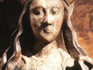 Museo Diocesano de San Sebastián. Escultura. Detalle de Santa Catalina de Alejandría