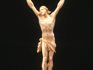 Museo Diocesano de San Sebastián. Escultura. Detalle de Cristo Crucificado
