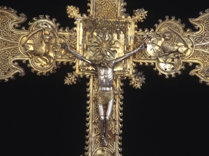 Museo Diocesano de San Sebastián. Detalle de Cruz procesional