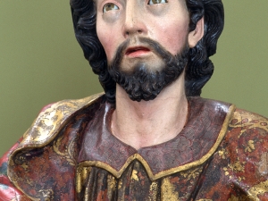 Museo Diocesano de San Sebastián. Escultura. Detalle de Santo