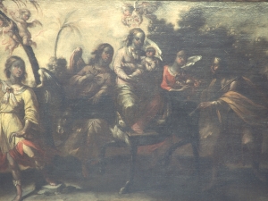 Museo Diocesano de San Sebastián. Pintura. Detalle de la Huída a Egipto