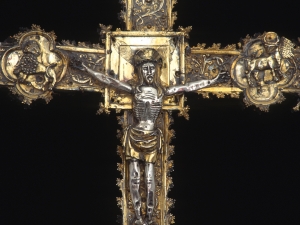 Museo Diocesano de San Sebastián. Detalle de cruz procesional