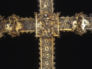 Museo Diocesano de San Sebastián. Detalle de cruz procesional