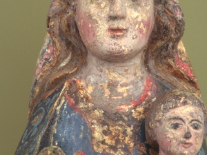 Museo Diocesano de San Sebastián. Escultura. Detalle de Andra Mari