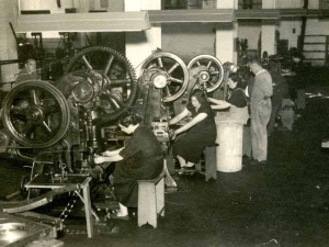 Trabajadores de la empresa Niessen en Errenteria (Gipuzkoa)