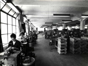 Trabajadores de la empresa Niessen en Errenteria (Gipuzkoa)