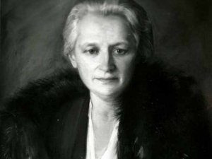 Retrato de Juana Schmidt, fundadora, en 1914, de la empresa Niessen sita en Errenteria (Gipuzkoa)