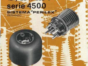 Catálogo de enfuches industriales protegidos serie 4500 sistema "Perilex" fabricados por la empresa Niessen en Errenteria (Gipuzkoa)