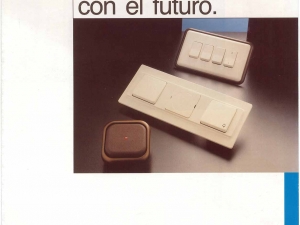 Folleto publicitario de las series Lissa, 6000, Puma, LX, Guardian Busch-180 y Timac fabricadas por la empresa Niessen en Oiartzun (Gipuzkoa)