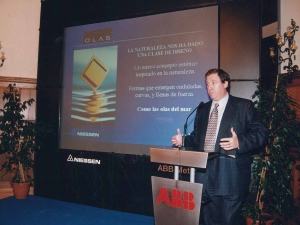 Presentación de la serie 'Olas' en el Palacio de Miramar, Donostia (Gipuzkoa). Patxi Rekondo, director comercial