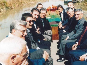 Reunión de directores de empresas en Barcelona en la sede de AFME (Asociación de Fabricantes de Material Eléctrico). Excursión por el lago de Bañolas (Girona)