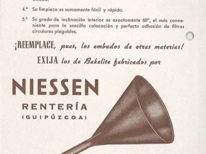 Folleto publicitario del producto de la empresa Niessen en Errenteria (Gipuzkoa)