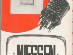 Catálogo de productos fabricados por la empresa Niessen en Errenteria (Gipuzkoa). Series 6000, 100, 400, 1500, 4500, 4000 y material diverso