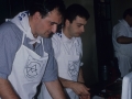Gastronomia lehiaketa. Janaria prestatzen San Martin plazako arkupean