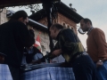 Gastronomia lehiaketa. Prestatutako janaria epaimahaiak daztatzen kioskoan