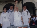 Gastronomia lehiaketa. Irabazlea saria jasotzen