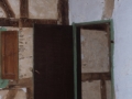 Barrualdea. Lehen solairua. Hormako zurak gurutzatuta