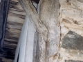 Fatxada goialdeko detailea