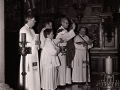 Actos de una celebración religiosa oficiada por el obispo Jose Maria Setien
