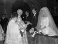 Los novios en un momento de la ceremonia