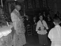 El sacerdote de la ceremonia en un momento del acto