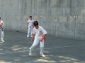 Momento de un partido del Campeonato escolar de pelota vasca