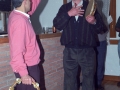 Hombre tocando la pandereta durante el Campeonato intersociedades de mus