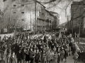 ACTUACION DE LA TAMBORRADA DONOSTI ZARRA POR EL BARRIO DEL ANTIGUO. (Foto 6/13)