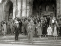 DIFERENTES PERSONALIDADES EN LAS JORNADAS DE CONFRATERNIDAD VASCO-CATALANA-GALLEGA, ENTRE LAS SE ENCUENTRAN JUAN OLASAGASTI, BUENAVENTURA ELIZONDO, TELESFORO MONZON,  TEODORO HERNANDORENA,  ALDAZABAL, MARIA ZULAIKA ARREGI,  MIGUEL DE URRETA ETXEBESTE Y BENEGAS. (Foto 10/20)