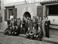 TXISTULARIS DE LA BANDA MUNICIPAL DEL AYUNTAMIENTO EN LA PUERTA DE EUSKAL BILLERA, ENTRE ELLAS SE ENCUENTRAN ANSORENA, PIO ARTOLA, LECEA, UNANUE Y GOÑI. (Foto 5/5)