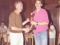 Entrega de premios durante la cena