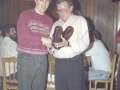 Entrega de premios durante la cena