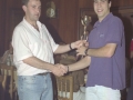 Entrega de premios durante la cena