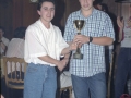 Entrega de premios durante la cena