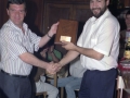 Entrega de premios durante la cena