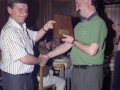 Entrega de premios durante la cena