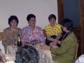 Mujeres asistentes a la cena de la sociedad