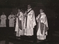 El obispo Jose Maria Setien oficiando una misa con motivo de la celebración del centenario de la Coronación de la Virgen de Arantzazu