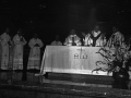 El obispo Jose Maria Setien oficiando una misa con motivo de la celebración del centenario de la Coronación de la Virgen de Arantzazu